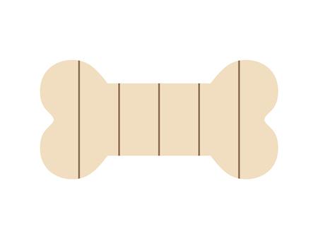 Tablero de madera en forma de hueso (25.4*12.7*1.5cm)