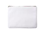 Sublimation Blended Plush Pencil/ Makeup Case(White /White)