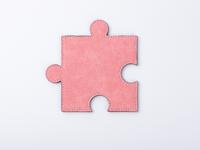 PU Puzzle Coaster(Pink, 12*12cm)