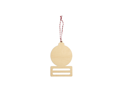 Sublimation Plywood Money Holder Ornament(9.2*15.2*0.4cm, Christmas Ball Shape)
