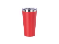 Copo Inox 16oz/480ml Coberto em Pó (Vermelho)