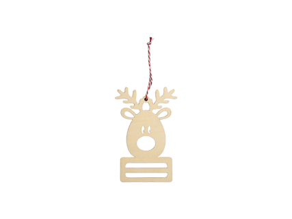 Sublimation Plywood Money Holder Ornament(11.2*17*0.4cm, Elk Shape)