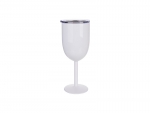 Sublimation 350ml Stainless Steel Wine Glass (White)