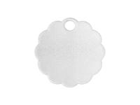 Sublimation Blanks Acrylic Glitter Name Tag for 40oz Stanley Tumbler (8.2*8.2*0.4cm,Lace RND Shape)