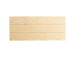 Sinal de Painel de Madeira Retangular com Listras (30*12,7*1,5cm)