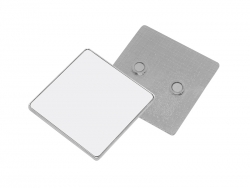 Aimant carré métallique 5,5 x 5,5 cm Sublimation Transfert Thermique