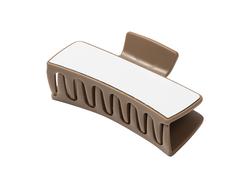 Clip de Cabelo de Sublimação com Inserção(Castanho Escuro, 5,4*10,5*4,2cm)