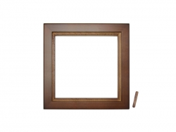 Cadre en bois 10 x 10 cm pour encadrer plaques en métal
