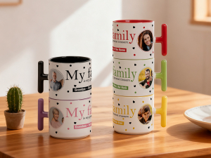 Sublimation 9oz Inner T-Handle Color Mug