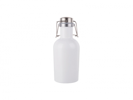 32oz/1000ml Sublimation Growler (White)