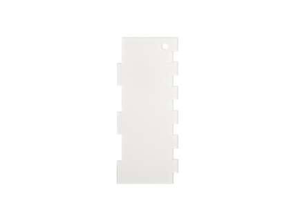 Sublimation Acrylic Cake Decorating Scraper (10*24*0.4cm, Stair Edge)