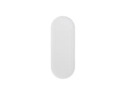 Lima de vidro para pés com capa em PVC (formato quadrado, cantos arredondados, 4 x 10 cm)