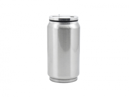 Lata 10oz Acero Inoxidable con Boquilla (Plateado)