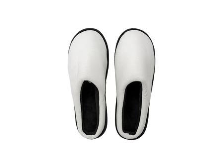 Zapatillas de sublimación para adultos suaves con puntera cerrada (Blanco/Negro, 38-39#)