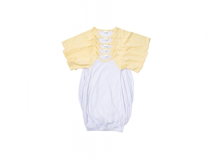 Pijama Bebé Manga Larga Raglán Talla XXL (Amarillo,18-24M)