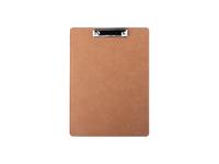 Sublimation PU Leather Clipboard with Metal Clip (Brown, A4 size)