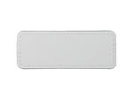 Sublimation PU Leather Badge Name Tag (White, Small Rectangle)
