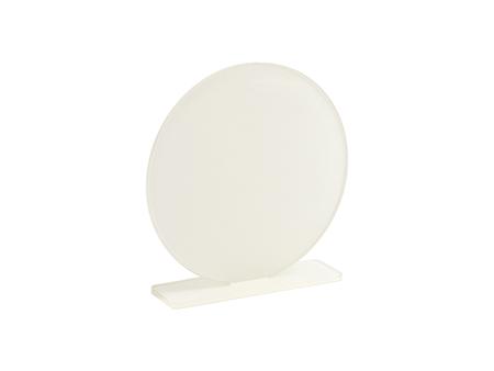 Marco de foto con base de acrílico con código QR (Circular,15*15.2*0.4cm)