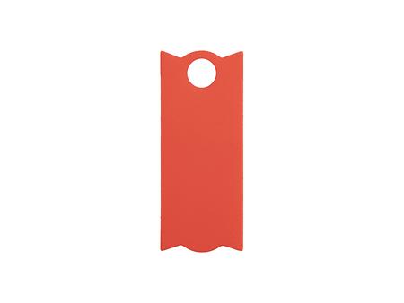 Etiqueta de identificación de silicona rectangular grabado láser para vaso Stanley de 40 oz (3.3 * 8 * 0.3 cm, rojo)