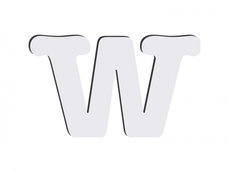 Letras HB Sublimación -W (10*10cm)
