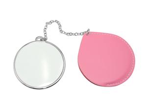 Sublimation Round Makeup Mirror with Leather Case