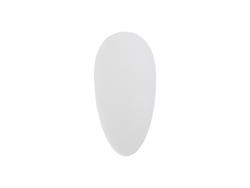 Lima de vidro para pés com capa em PVC (forma de ovo, 5 x 10 cm)