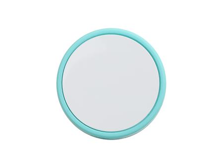 Tapa de pajita de silicona con inserto (Verde, Redonda)