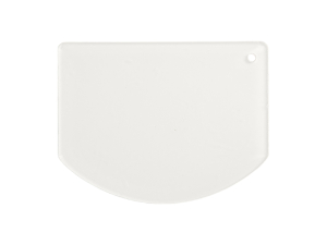Sublimation Acrylic Cake Decorating Scraper (10*13*0.4cm, Arch Shape)