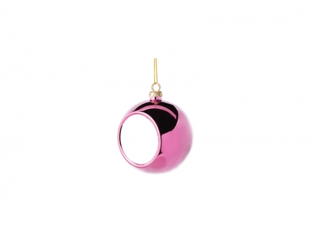 Bola Adorno de Natal 6cm Insert não Incluido (Fúcsia)  Quantidade mínima: 100 unidades
