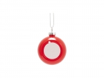 6cm Plastic Christmas Ball Ornament (Glossy Red)