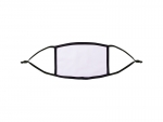 Sublimation Face Mask (Black edge/Black Elastic, Small)