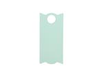 Engraving Blanks Rectangle Silicone Name Tag for 30oz Stanley Tumbler (3.3*7.3*0.3cm,Mint Green)