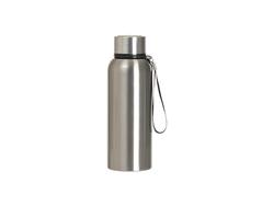 Garrafa Inox 20oz/600ml Corda Preta (Prateado)