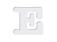 Sublimation HB Letters - E  (MOQ: 36)