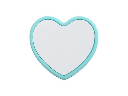 Tapa de pajita de silicona con inserto (Verde, Forma Corazón)