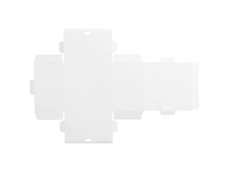 Caja de pañuelos sublimación con boca en forma de corazón pequeño (10.2*10.5*6.6cm)