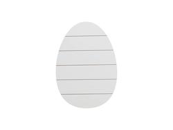 Cartel en forma de huevo de Pascua de MDF con rayas (27*38*1.5cm)