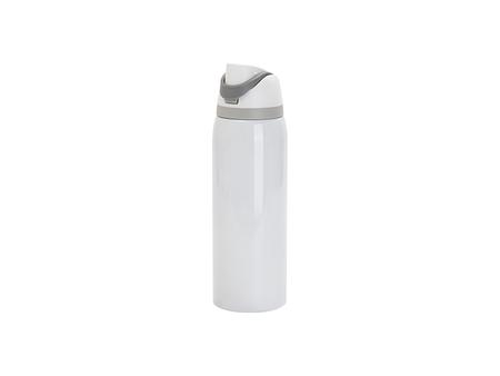 Garrafa de Água SS 40oz/1200ml com Tampa Portátil Flip One Touch (Branco)