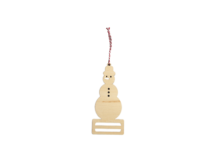 Sublimation Plywood Money Holder Ornament(9.2*21*0.4cm, Snowman Shape)