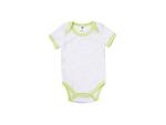 Baby Onesie Short Sleeve M(Green Edge,3-6M)