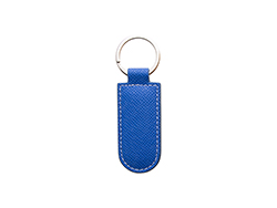 Porta-Chaves Couro PU para gravado a laser (Arqueado,Azul)