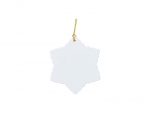 Sublimation Blanks Plastic Snowflake Ornament(6.5*7.4cm)