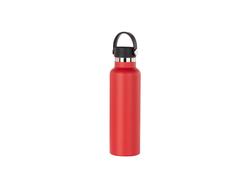600ml/20oz Powder Coated Stainless Steel Bottle (Red)
