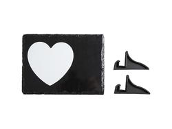 Slate with Sublimatable White Heart Patch (15*20cm/5.9"*7.9")